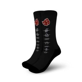 Akatsuki Symbol Symbol Hidden Village PT Anime Cosplay Custom Socks