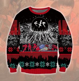 Akira Broken World 3D Printed Ugly Christmas Sweatshirt