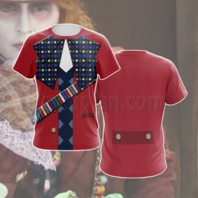 Alice In Wonderland Alice Mad Hatter Cosplay T-Shirt