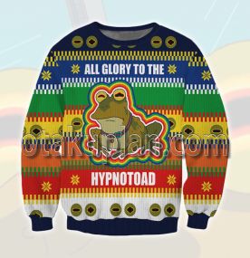 All Glory To The Hypnotoad 3D Printed Ugly Christmas Sweatshirt