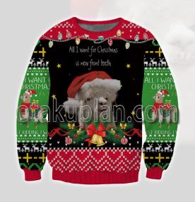 All I Want For Christmas Is A Llama 3d Printed Ugly Christmas Sweatshirt