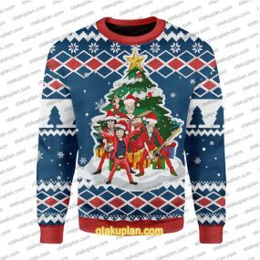 All I Want For Is Rock And Roll 3D Print Ugly Christmas Sweatshirt