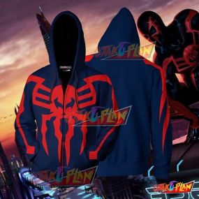 Spider Hero 2099 Cosplay PS4 Zip Up Hoodie Jacket