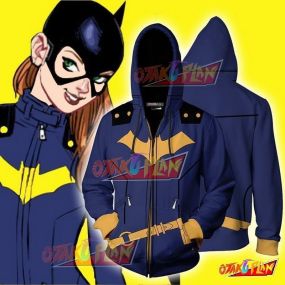Batgirl Hoodie Cosplay Jacket Zip Up