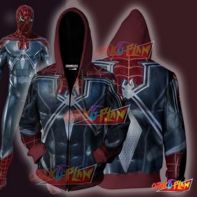 Spider-Man PS4 Spider-Man-DLC Hoodie Cosplay Jacket Zip Up
