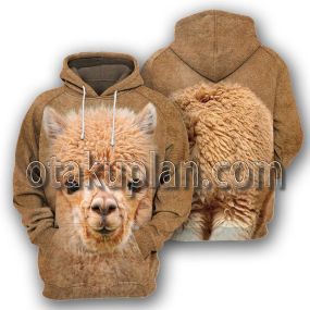 Alpaca 3D All Over Printed T-Shirt Hoodie