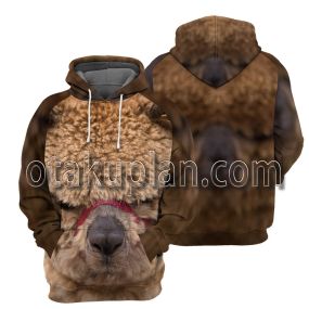 Alpaca 3D All Over Printed T-Shirt Hoodie 3