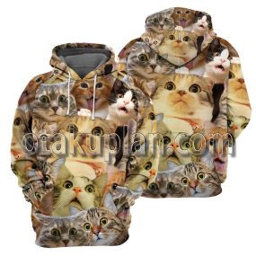 Amazing Cat 3D All Over Printed T-Shirt Hoodie