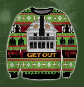 Amityville Horror logo 3D Print Ugly Christmas Sweatshirt