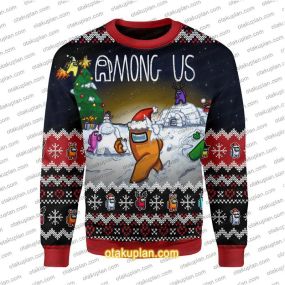 Among Us 3D Print Ugly Christmas Sweatshirt V2