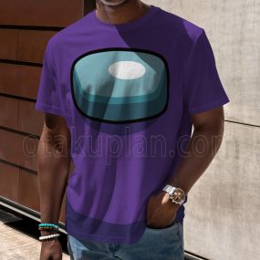 Among Us Crewmate Impostor Purple Cosplay T-Shirt