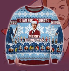 Anchorman I Am Ron Burgundy 3D Printed Ugly Christmas Sweatshirt