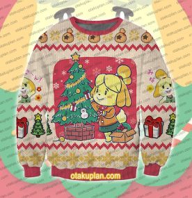 Animal Crossing Isabelle 3D Printed Ugly Christmas Sweatshirt