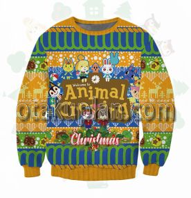 Animal Crossing Logo 3d Printed Ugly Christmas Sweatshirt