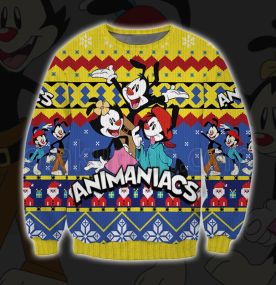 Animaniacs The Movie Database Funny 3D Print Ugly Christmas Sweatshirt