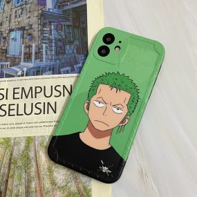 Anime One Piece Luffy Zoro Tempered Glass iPhone Case 1