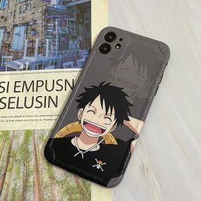 Anime One Piece Luffy Zoro Tempered Glass iPhone Case