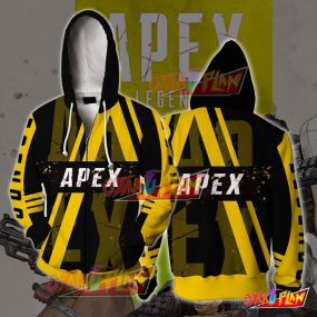 Apex Legends Yellow Zip Up Hoodie