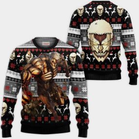 Armored Titan Ugly Christmas Sweater Attack On Titan Hoodie Shirt