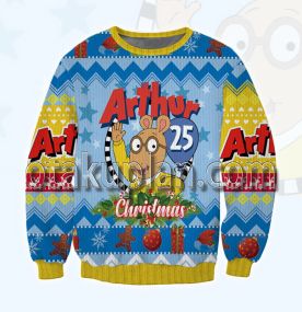 Arthur 3d Printed Ugly Christmas Sweatshirt