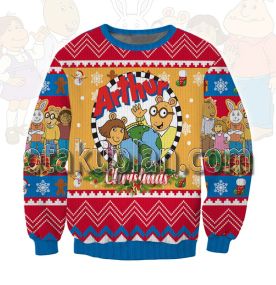 Arthur Orange 3D Printed Ugly Christmas Sweatshirt