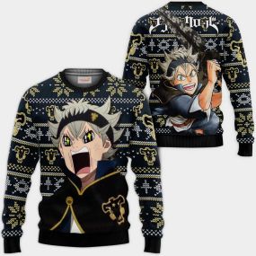 Asta Ugly Christmas Sweater Black Clover s Funny Hoodie Shirt