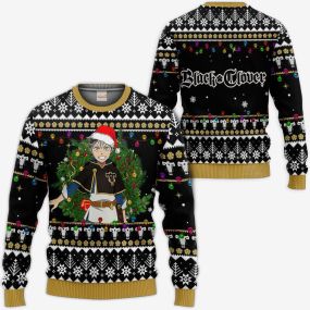 Asta Ugly Christmas Sweatshirt Black Clover Hoodie