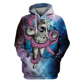 Astronaut And Monster Outerspace Hoodies