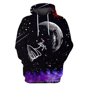 Astronaut Moving On The Moon Hoodies