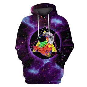 Astronaut With The Moon Hoodies