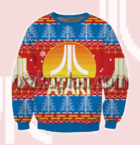 Atari 3D Printed Ugly Christmas Sweatshirt