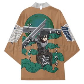 Attack on Titan Kimono Mikasa Ackerman Kimono Custom Merch Clothes