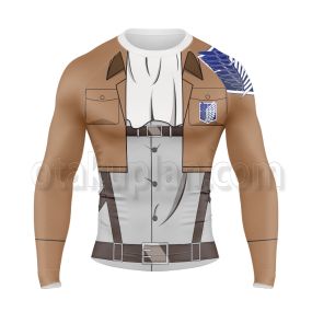 Attack On Titan Levi Long Sleeve Compression Shirt