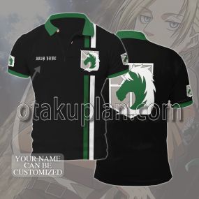 Attack on Titan Military Police Custom Name Polo Shirt