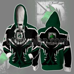 Attack On Titan Military Police Logo Zip Up Hoodie