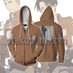 Attack on Titan Scout Regiment Survey Corps Erwin Smith Cosplay Zip Up Hoodie