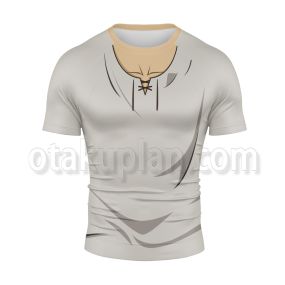 Attack On Titan Yeager Eren Grey Cosplay Short Sleeve Compression Shirt