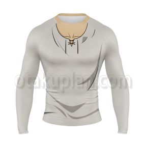 Attack On Titan Yeager Eren Grey Long Sleeve Compression Shirt