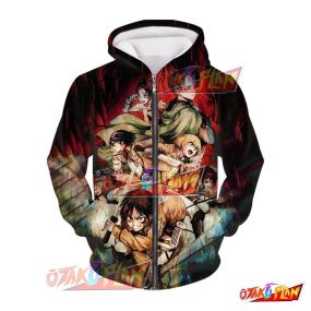 Attack on Titan The Survey Corps Full Team Anime Zip Up Hoodie AOT249