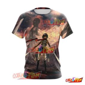 Attack on Titan Mikasa Ackermann The Titan Slayer Anime T-Shirt AOT274