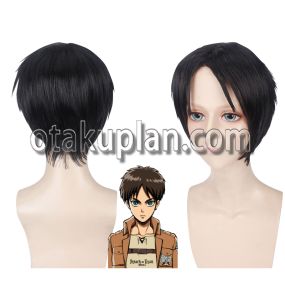 Aot Eren Yeager Black Cosplay Wigs
