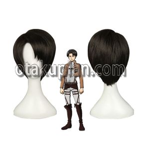 Aot Wings Of Liberty Captain Investigation Team Levi Ackerman Cosplay Wigs