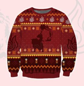 Avatar The Last Airbender Fire Nation Ugly Christmas Sweatshirt