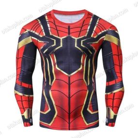 Avengers 3 Parker Long Sleeve Compression Shirt For Men