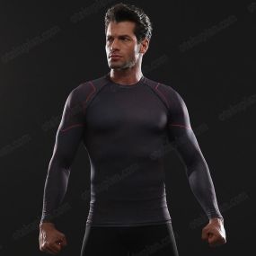 Avengers 3 Tony Stark Long Sleeve Compression Shirt