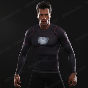 Avengers 3 Tony Stark Man Long Sleeve Compression Shirts