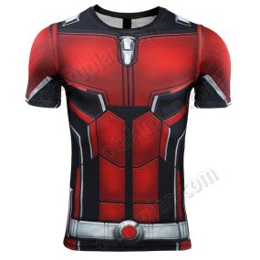 Avengers 4 Endgame Ant Man Short Sleeve Compression Shirt For Men