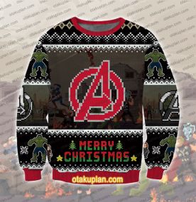 Avenge Heros Logo 3D Printed Ugly Christmas Sweatshirt