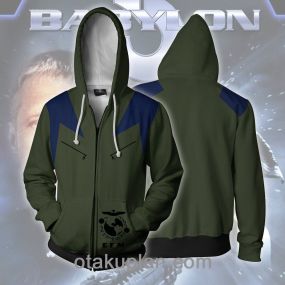 Babylon 5 Space Opera uniform Zip Up Hoodie