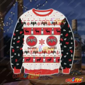 Bacardi 3D Print Ugly Christmas Sweatshirt